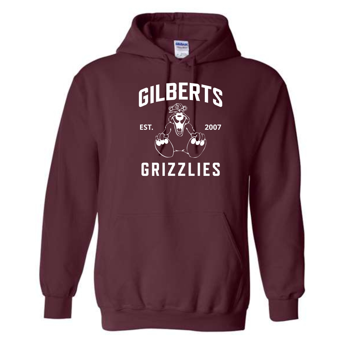 Gilberts Elementary School Adult Hooded Sweatshirt with Logo 1 - Image 3