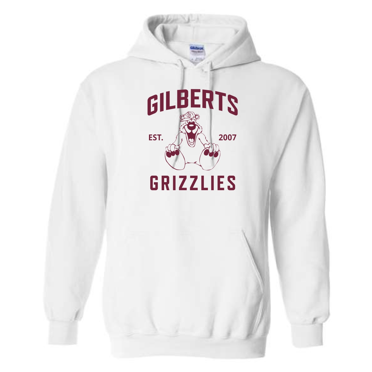 Gilberts Elementary School Adult Hooded Sweatshirt with Logo 1 - Image 5