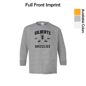 Gilberts Elementary School Youth Long Sleeve T-Shirt with Logo 1