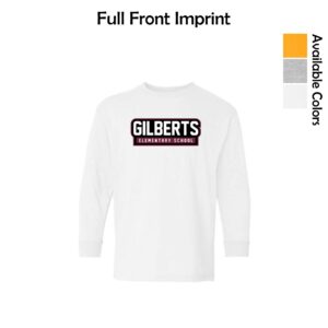 Gilberts Elementary School Youth Long Sleeve T-Shirt with Logo 2