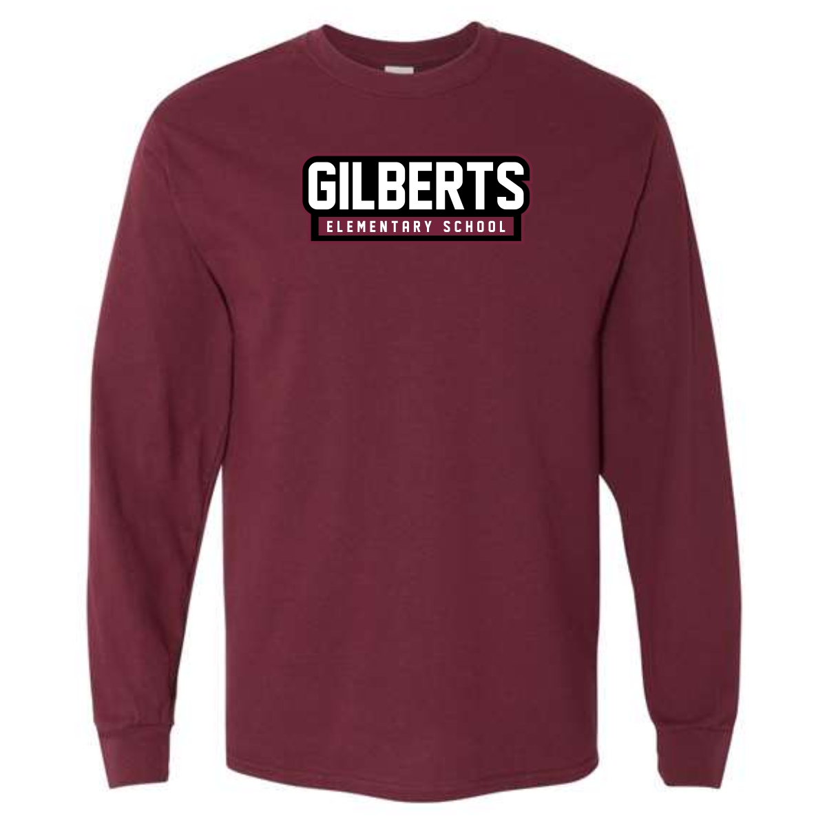 Gilberts Elementary School Adult Long Sleeve T-Shirt with Logo 2 - Image 3