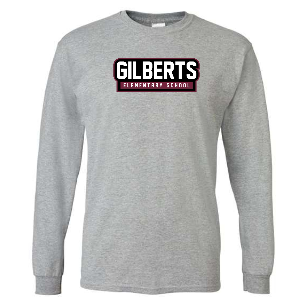 Gilberts Elementary School Adult Long Sleeve T-Shirt with Logo 2 - Image 4