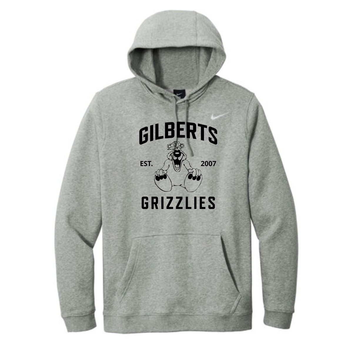 Gilberts Elementary School Adult Nike Hoodie with Logo 1 - Image 2