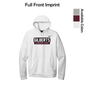 Gilberts Elementary School Adult Nike Hoodie with Logo 2
