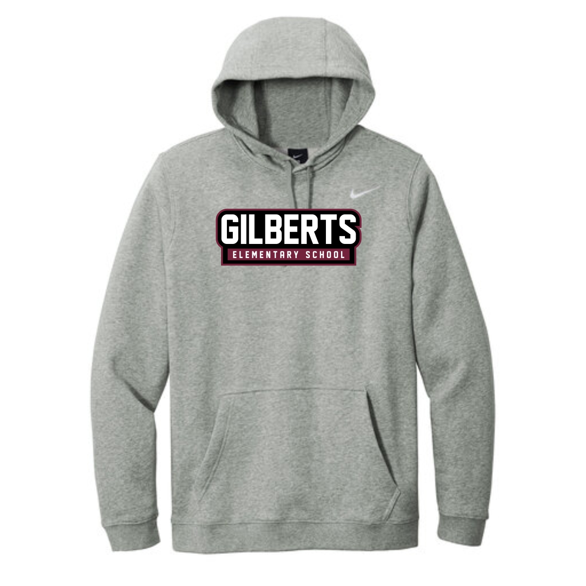 Gilberts Elementary School Adult Nike Hoodie with Logo 2 - Image 2