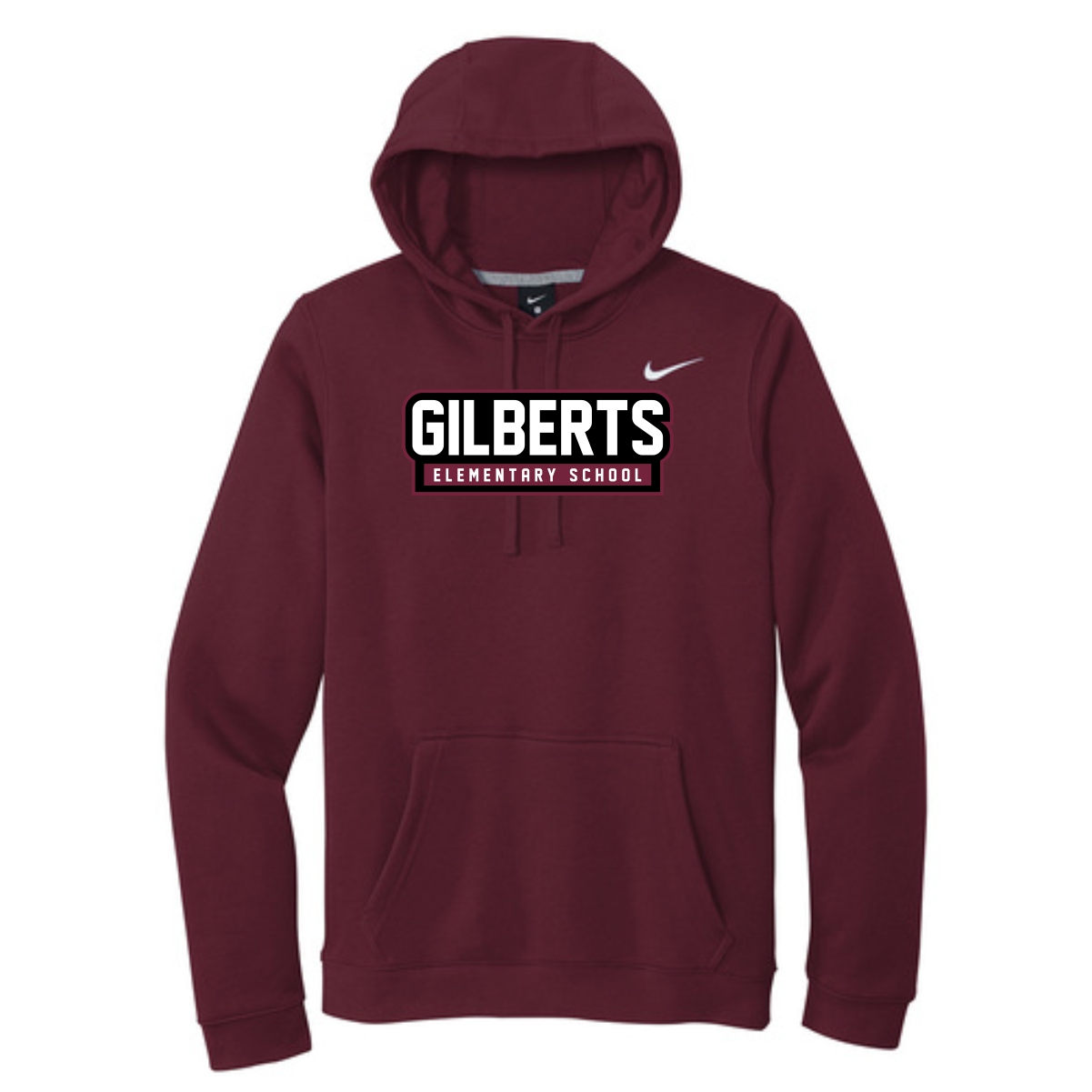 Gilberts Elementary School Adult Nike Hoodie with Logo 2 - Image 3