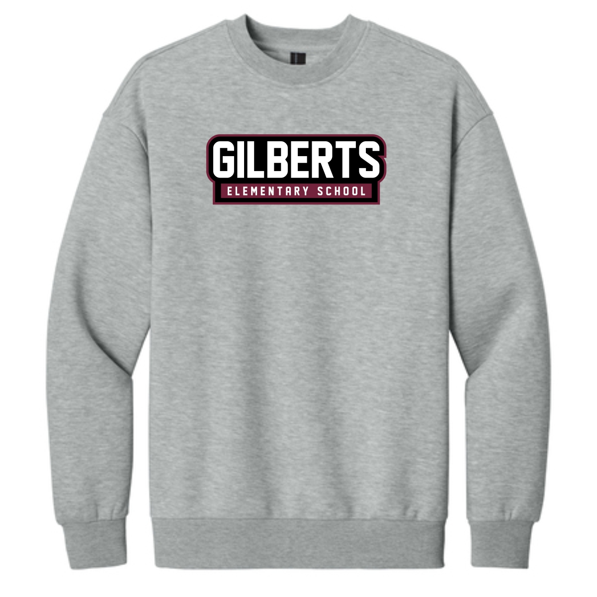 Gilberts Elementary School Adult District Heavyweight Fleece Crew (Oversized fit) with Logo 2 - Image 2