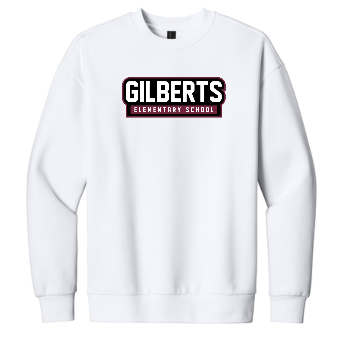 Gilberts Elementary School Adult District Heavyweight Fleece Crew (Oversized fit) with Logo 2 - Image 3