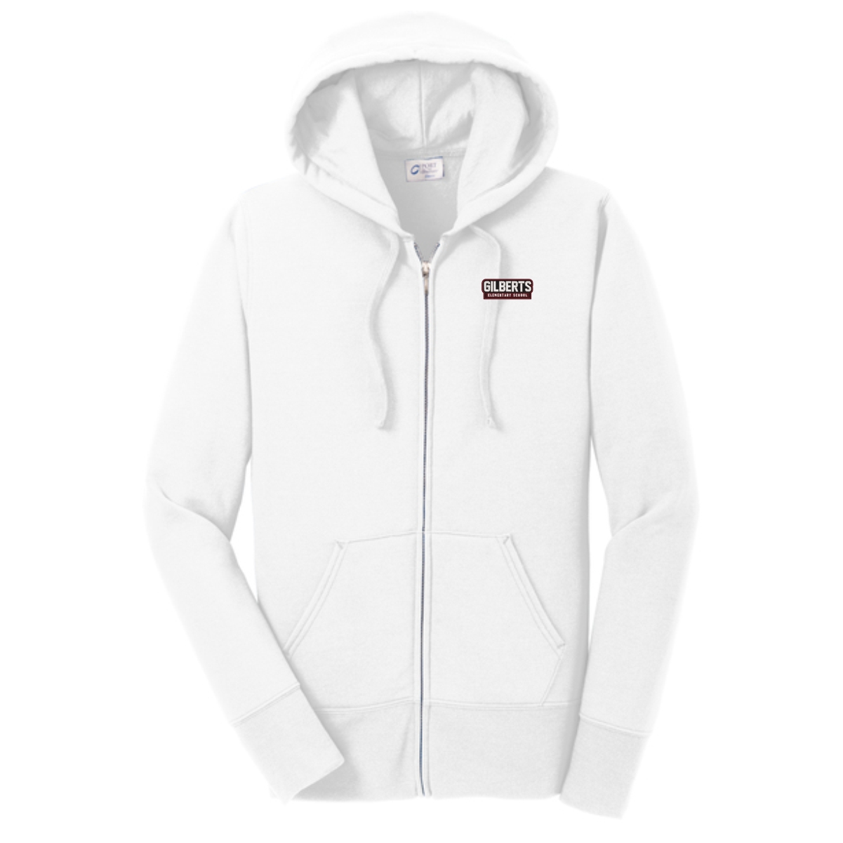 Gilberts Elementary School Ladies Full-Zip Hooded Sweatshirt with Embroidery - Image 4