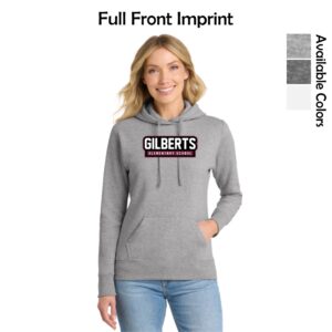Gilberts Elementary School Ladies Pullover Hooded Sweatshirt with Logo 2