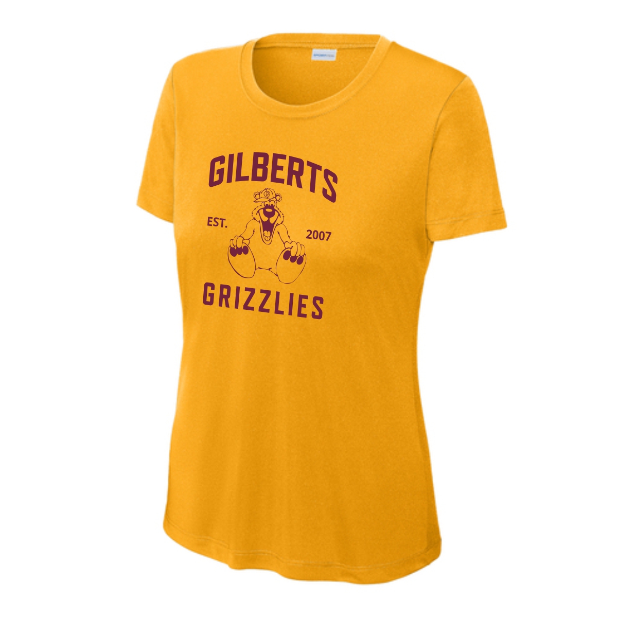 Gilberts Elementary School Ladies Performance Tee with Logo 1 - Image 2