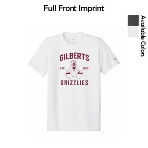 Gilberts Elementary School Adult & Youth Nike Performance Tee with Logo 1