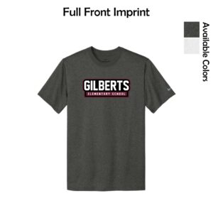 Gilberts Elementary School Adult & Youth Nike Performance Tee with Logo 2