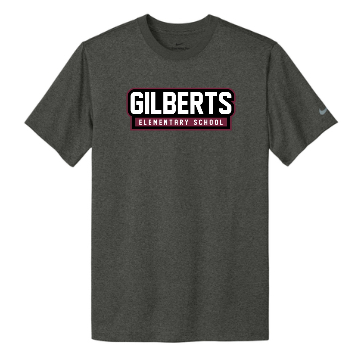 Gilberts Elementary School Adult & Youth Nike Performance Tee with Logo 2 - Image 2