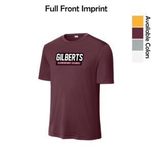 Gilberts Elementary School Adult & Youth Performance Tee with Logo 2