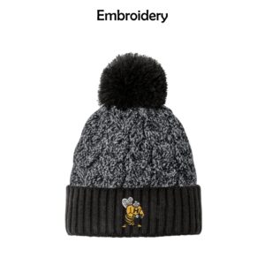 Harvard HS Bowling New Era Marled Knit Pom Beanie