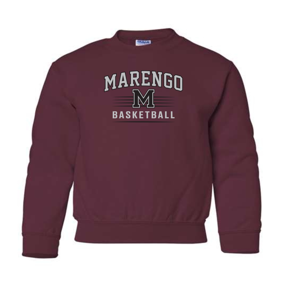 Marengo Basketball Youth Crewneck Sweatshirt - Image 3