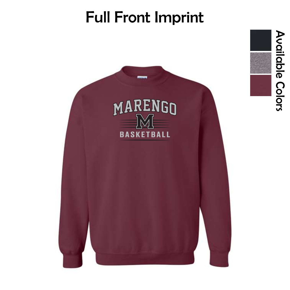 Marengo Basketball Adult Crewneck Sweatshirt