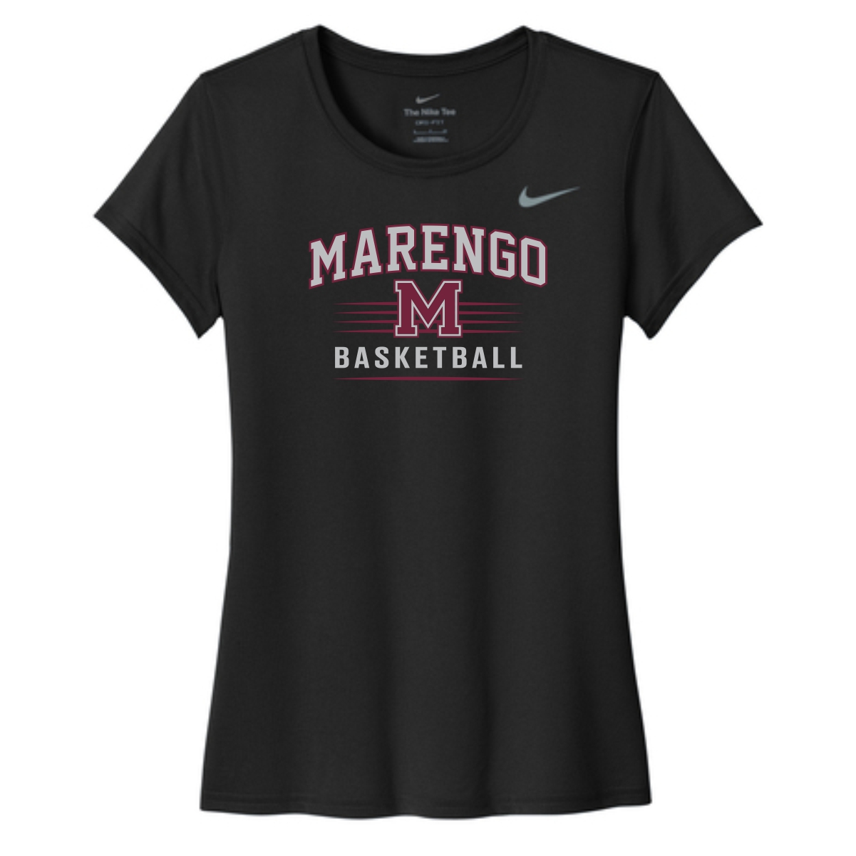 Marengo Basketball Ladies Nike Tee - Image 2