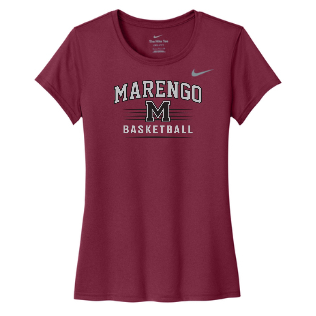 Marengo Basketball Ladies Nike Tee - Image 4