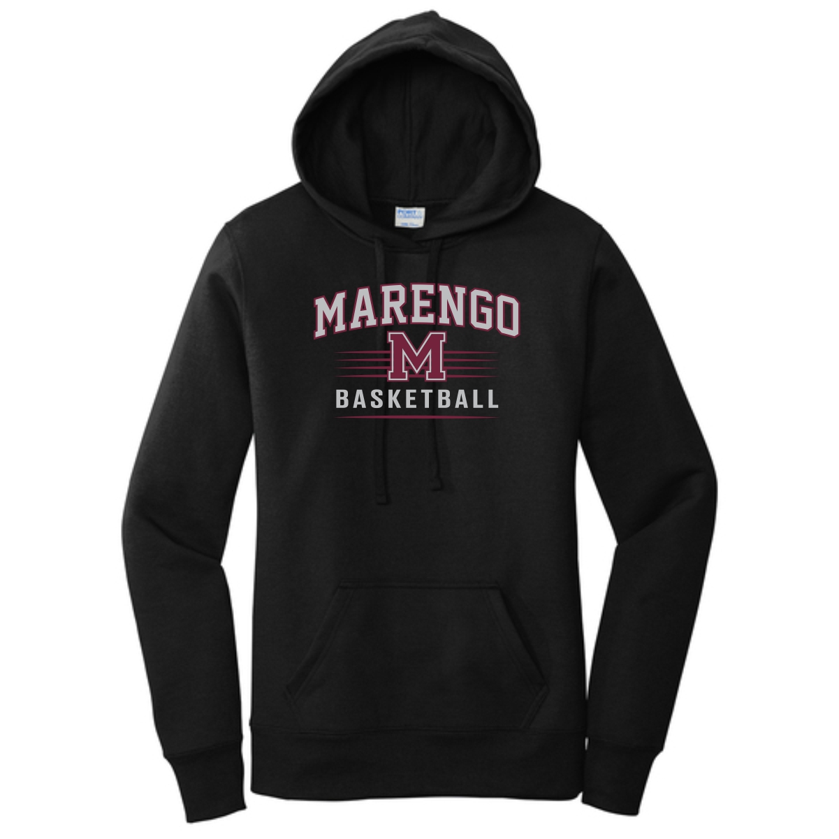 Marengo Basketball Ladies Hooded Sweatshirt - Image 3