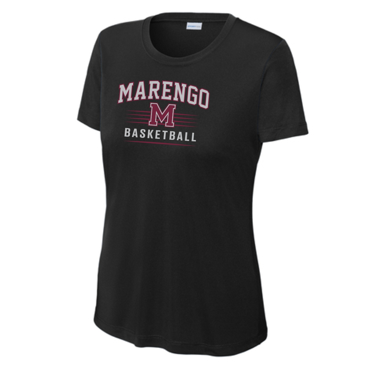 Marengo Basketball Ladies Performance tee - Image 2