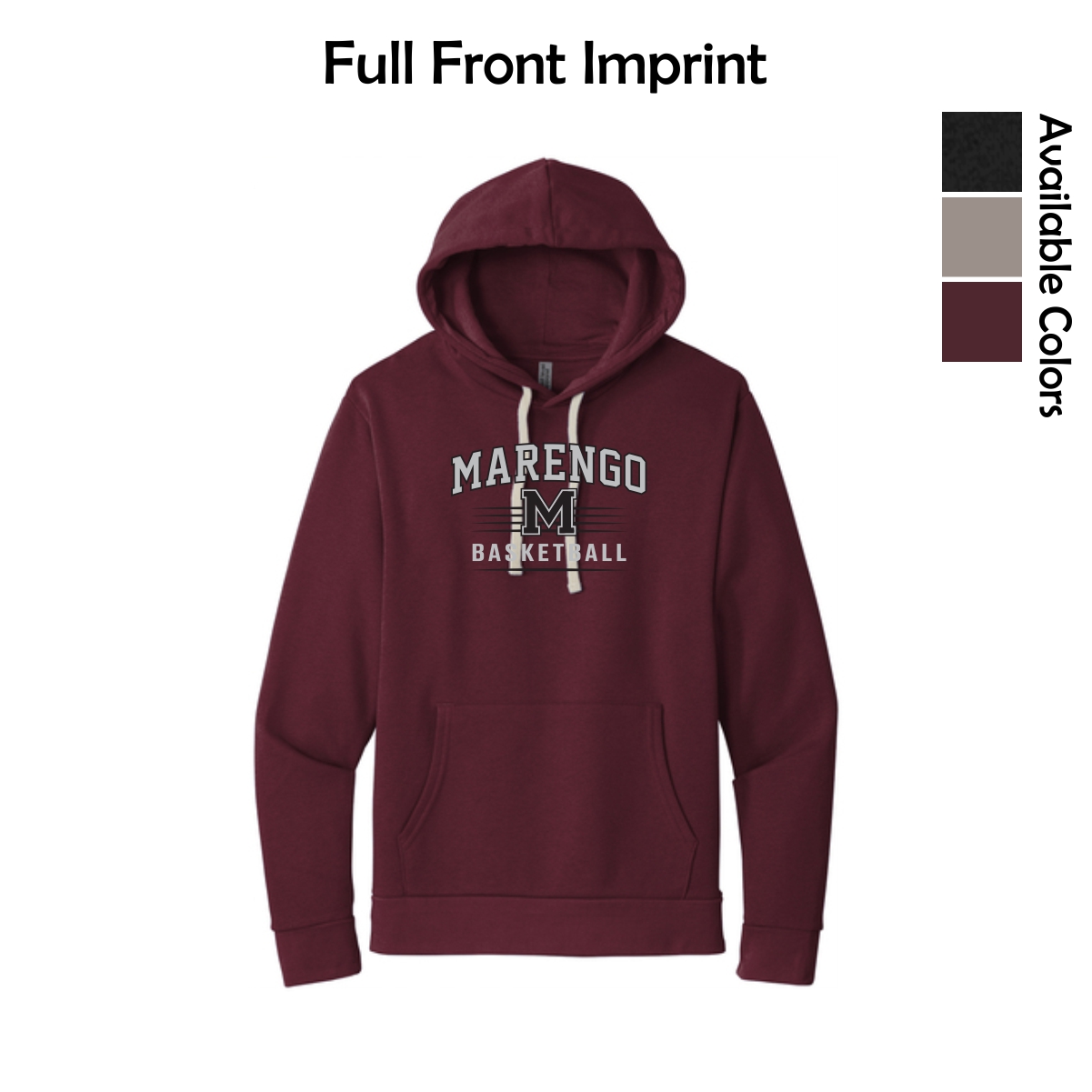 Marengo Basketball Adult Next Level Pullover Hoodie