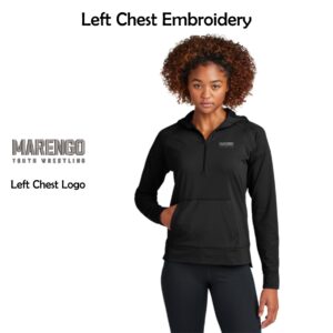 Marengo Youth Wrestling Ladies 1/2-Zip Hoodie
