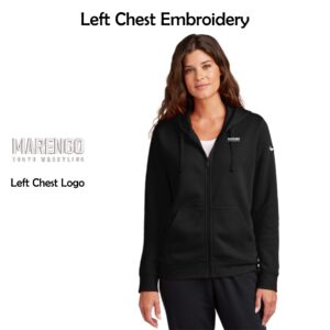 Marengo Youth Wrestling Ladies Nike Full-Zip Hoodie
