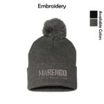 Marengo Youth Wrestling Pom-Pom Cuffed Beanie