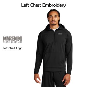 Marengo Youth Wrestling Adult Stretch 1/2-Zip Hoodie