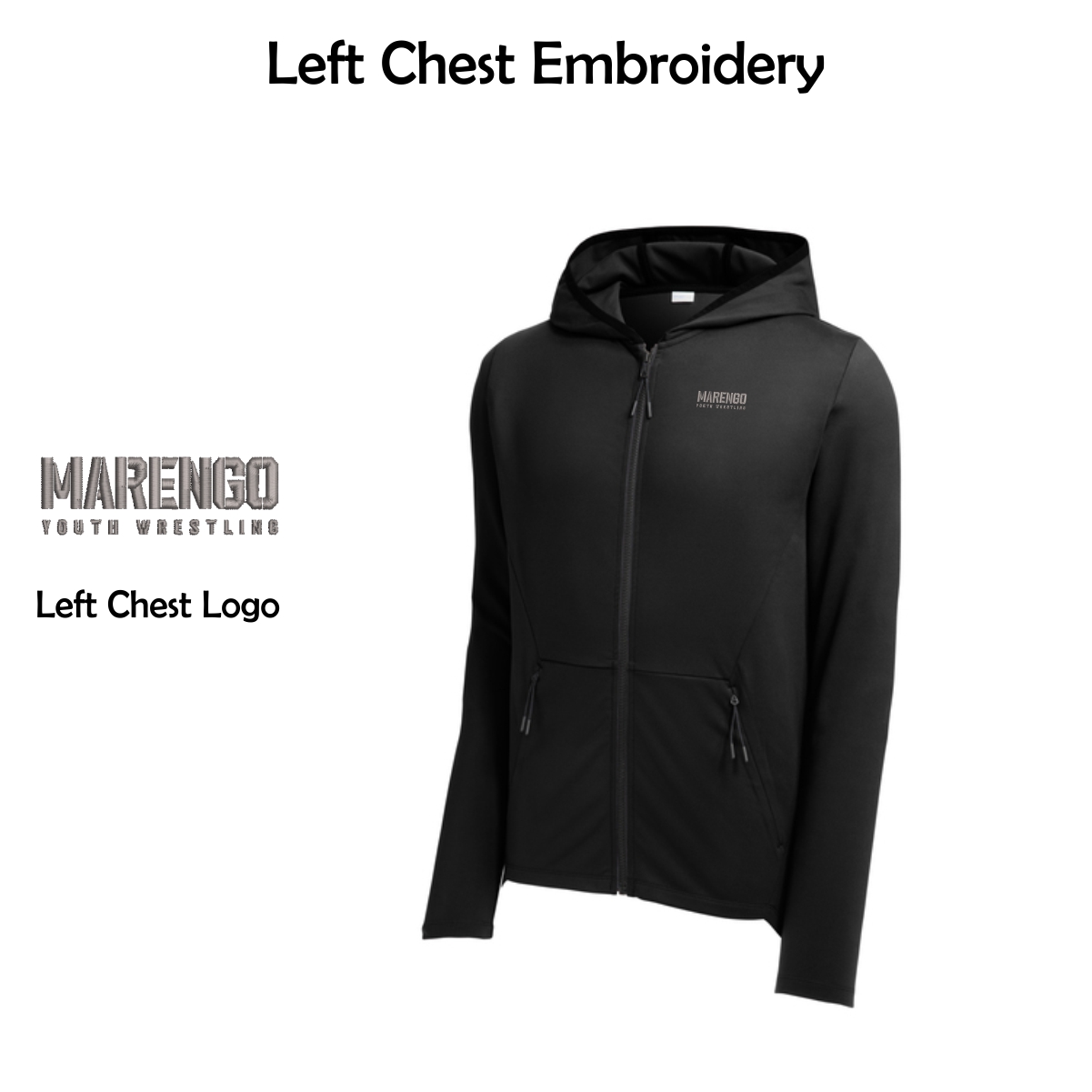 Marengo Youth Wrestling Adult Hooded Full-Zip