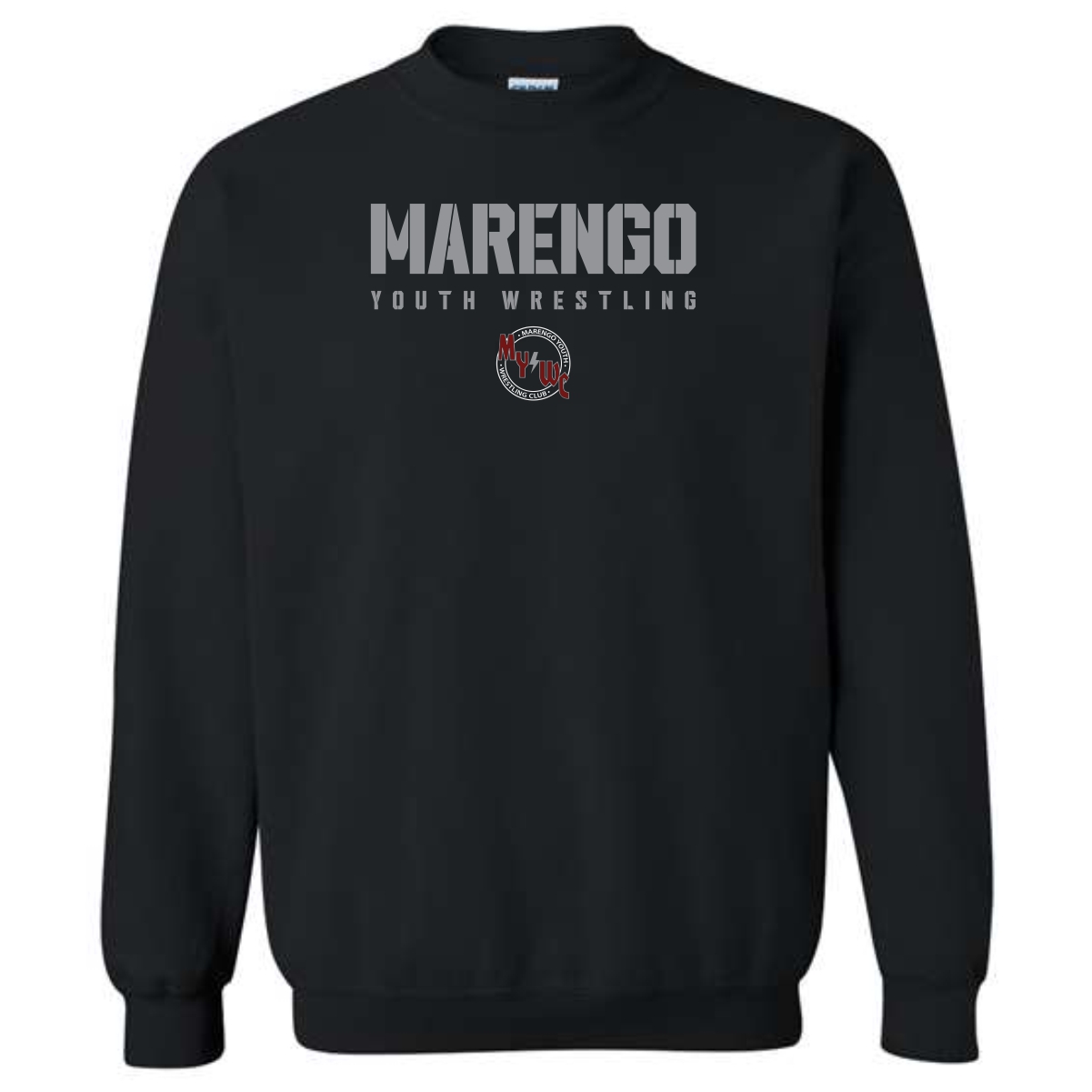 Marengo Youth Wrestling Adult & Youth Crewneck Sweatshirt - Image 2