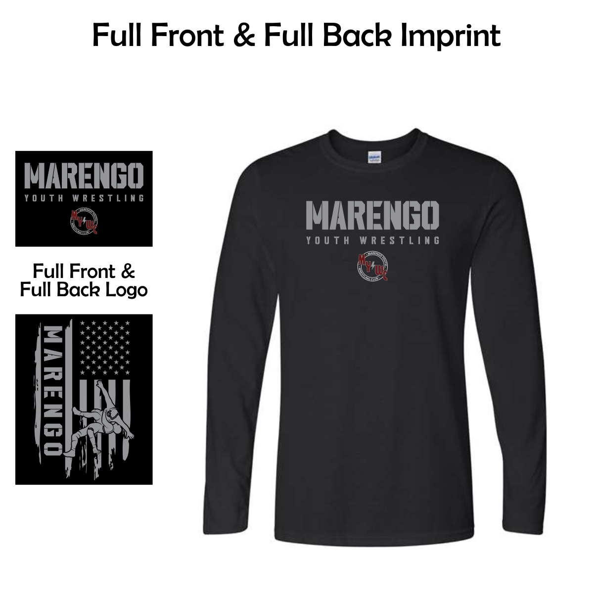 Marengo Youth Wrestling Adult & Youth Long Sleeve T-Shirt