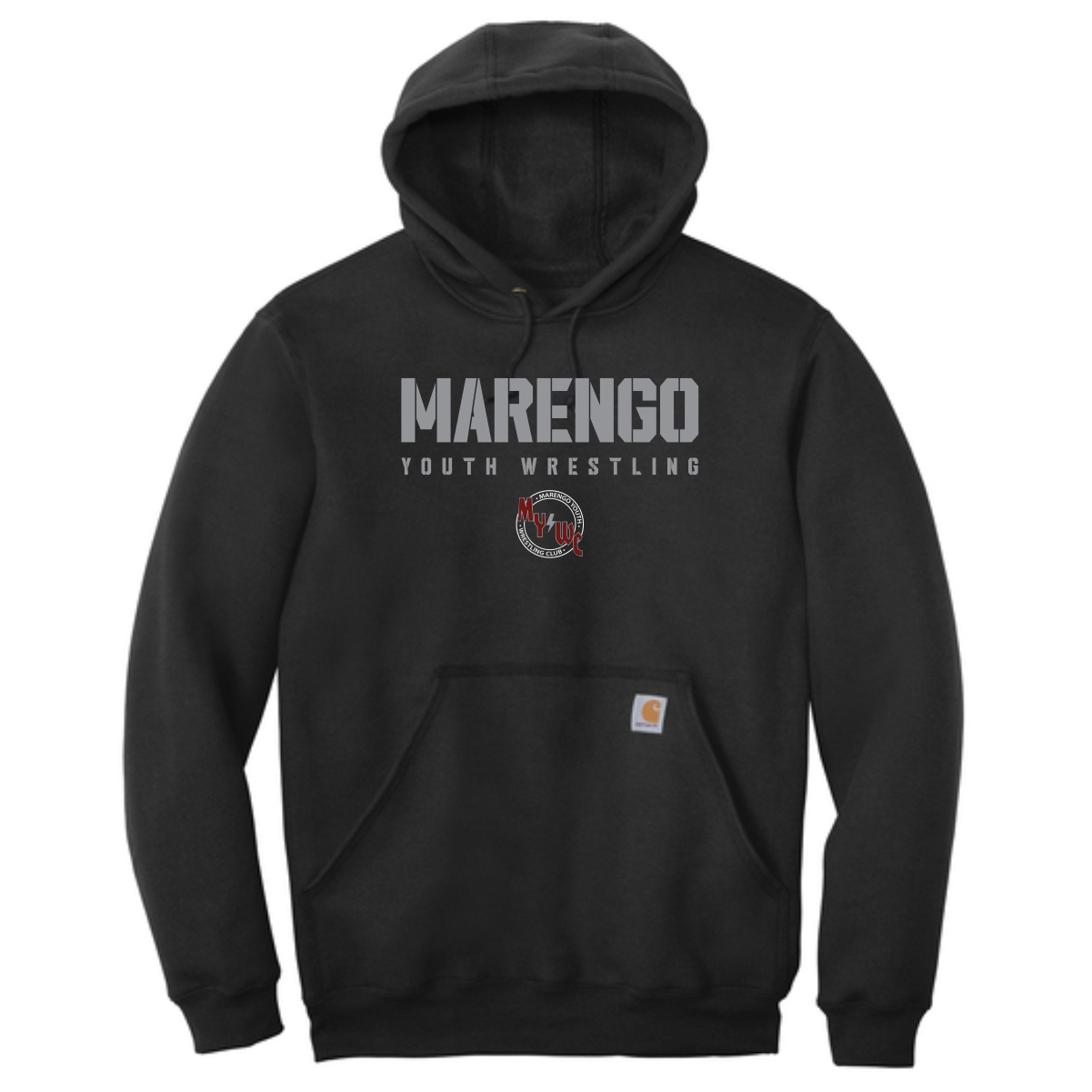 Marengo Youth Wrestling Adult Carhartt Midweight Hooded Sweatshirt - Image 2