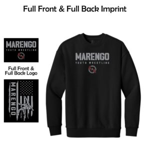 Marengo Youth Wrestling Adult Heavyweight Fleece Crew (Oversized fit)