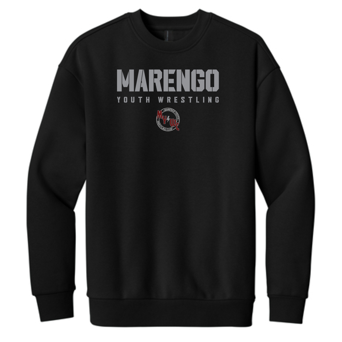 Marengo Youth Wrestling Adult Heavyweight Fleece Crew (Oversized fit) - Image 2