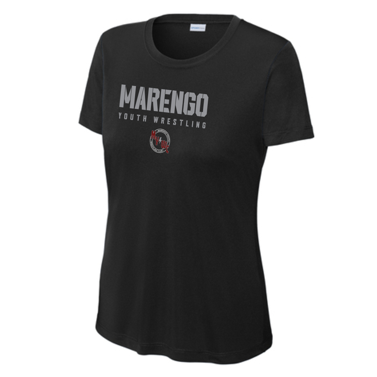 Marengo Youth Wrestling Ladies Performance Tee - Image 2