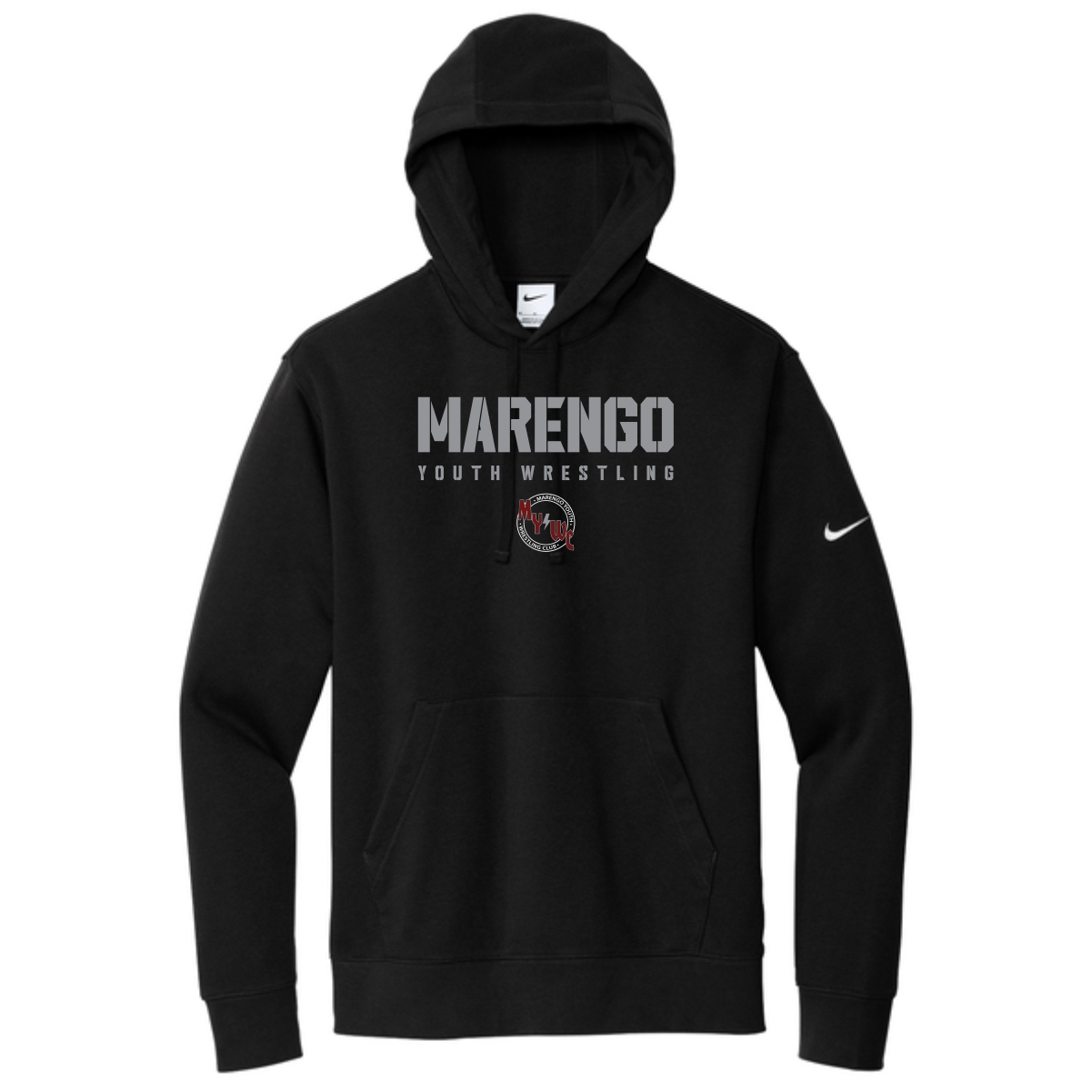 Marengo Youth Wrestling Adult Nike Pullover Hoodie - Image 2