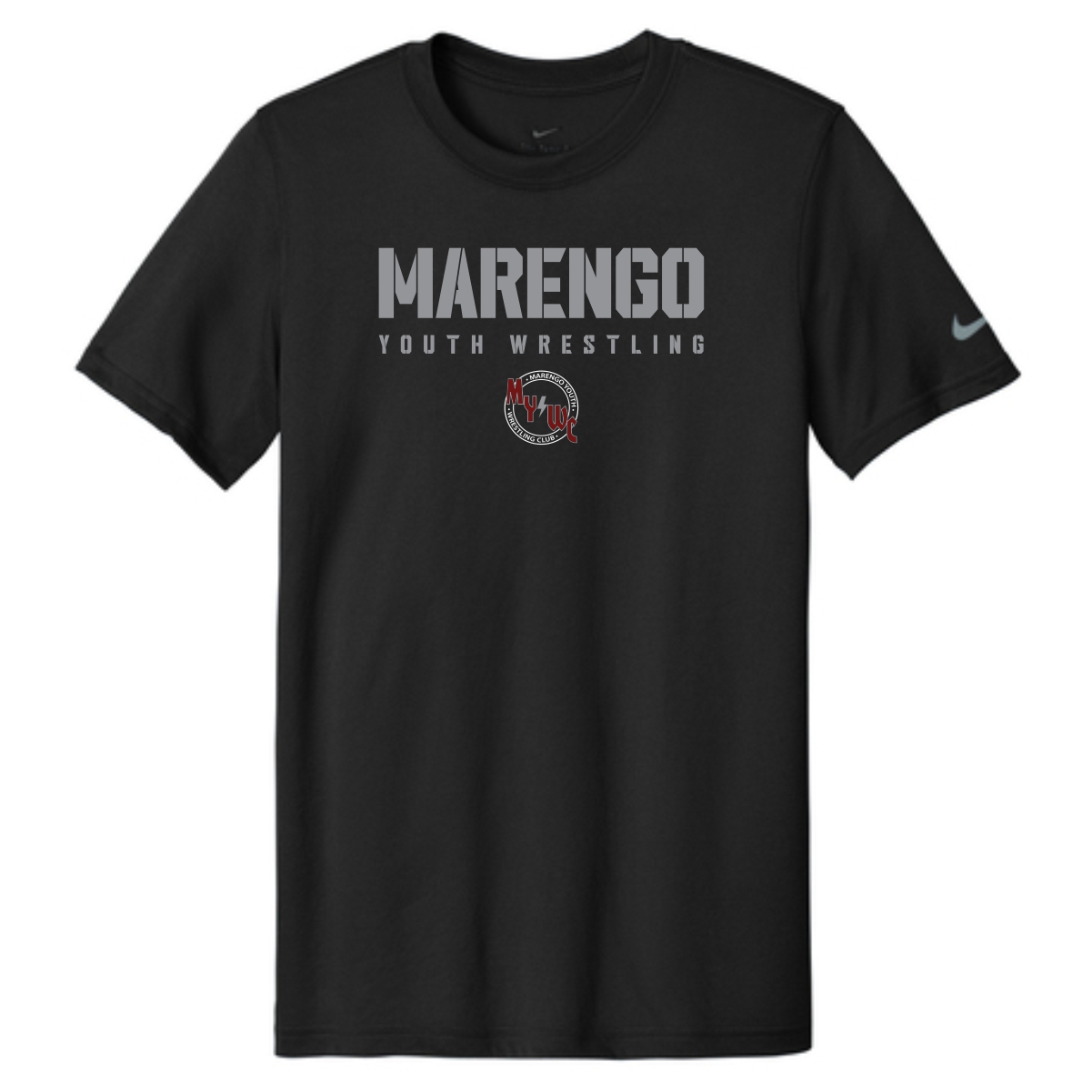 Marengo Youth Wrestling Adult & Youth Nike Performance Tee - Image 2