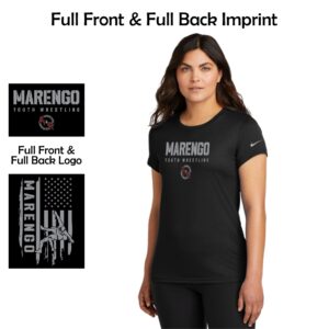 Marengo Youth Wrestling Ladies Nike Performance Tee