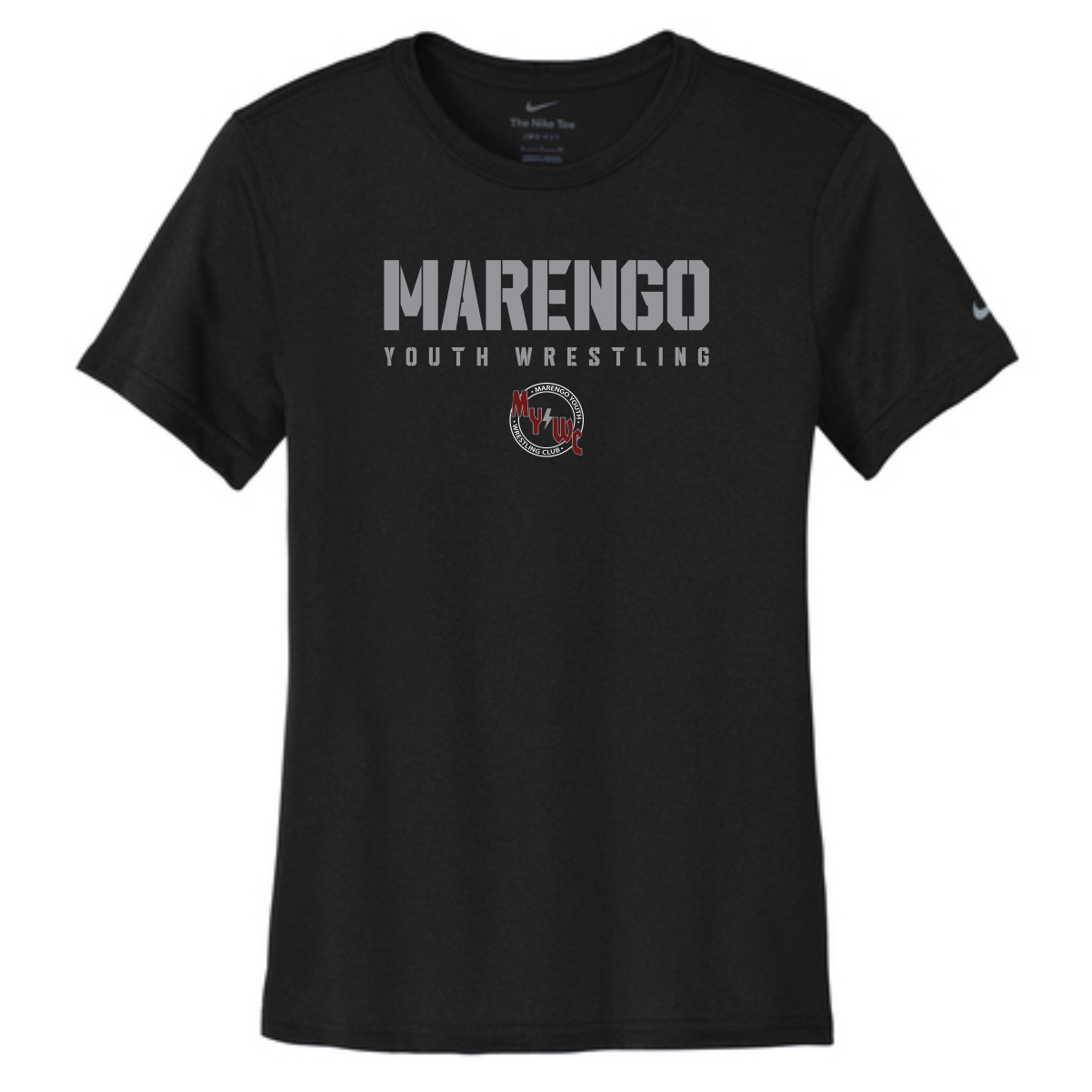 Marengo Youth Wrestling Ladies Nike Performance Tee - Image 2