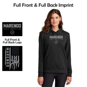 Marengo Youth Wrestling Ladies Nike Pullover Hoodie
