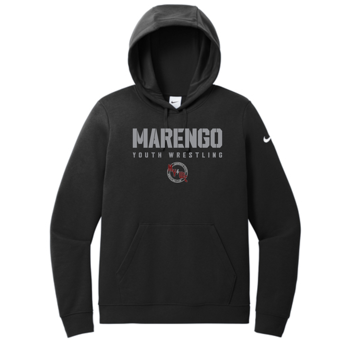 Marengo Youth Wrestling Ladies Nike Pullover Hoodie - Image 2