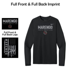 Marengo Youth Wrestling Adult Nike Long Sleeve Tee