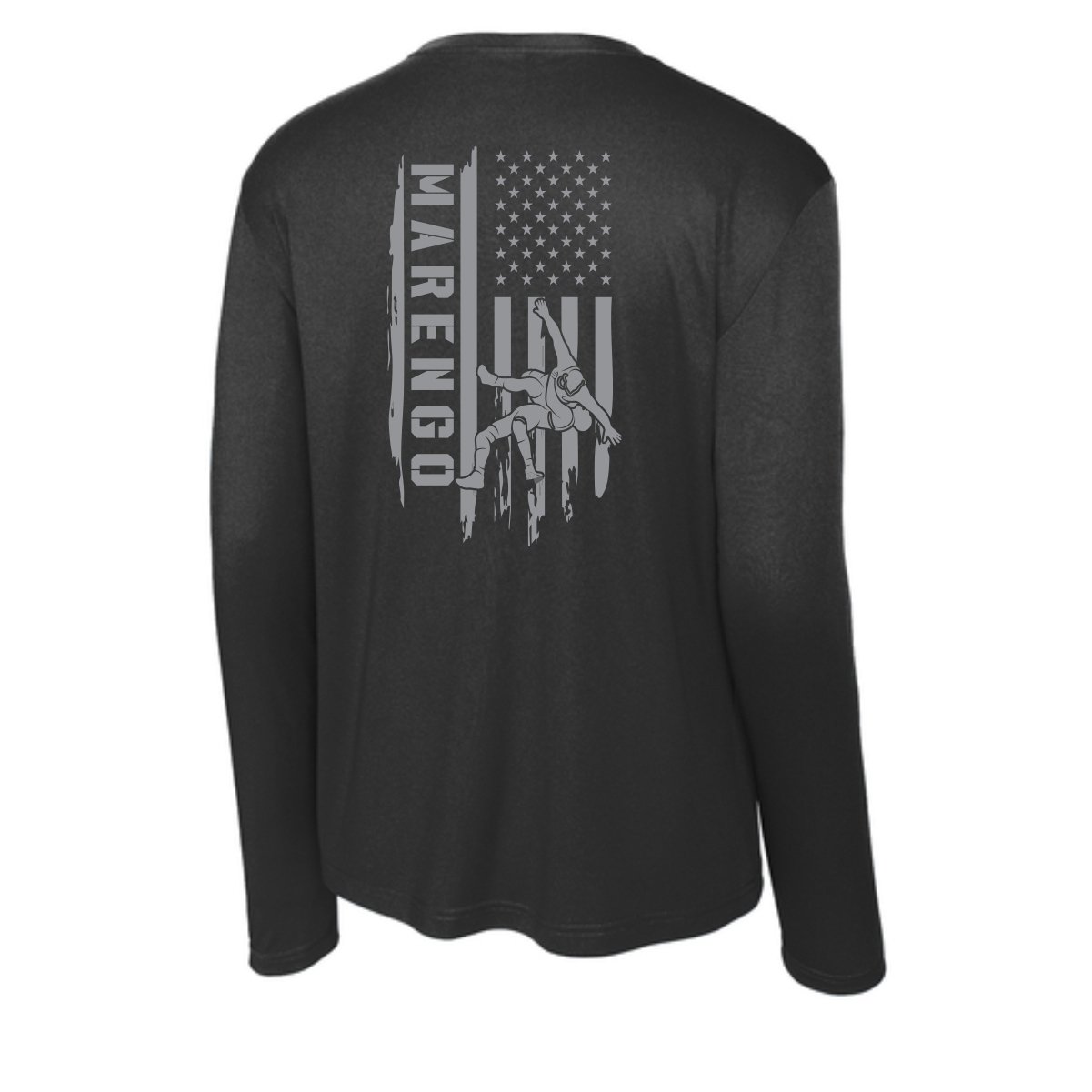 Marengo Youth Wrestling Adult & Youth Performance Long Sleeve Tee - Image 3