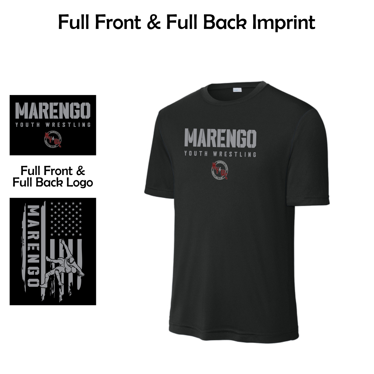 Marengo Youth Wrestling Adult & Youth Performance Tee