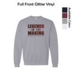 Marengo Youth Wrestling Adult & Youth Crewneck Sweatshirt with Glitter Vinyl
