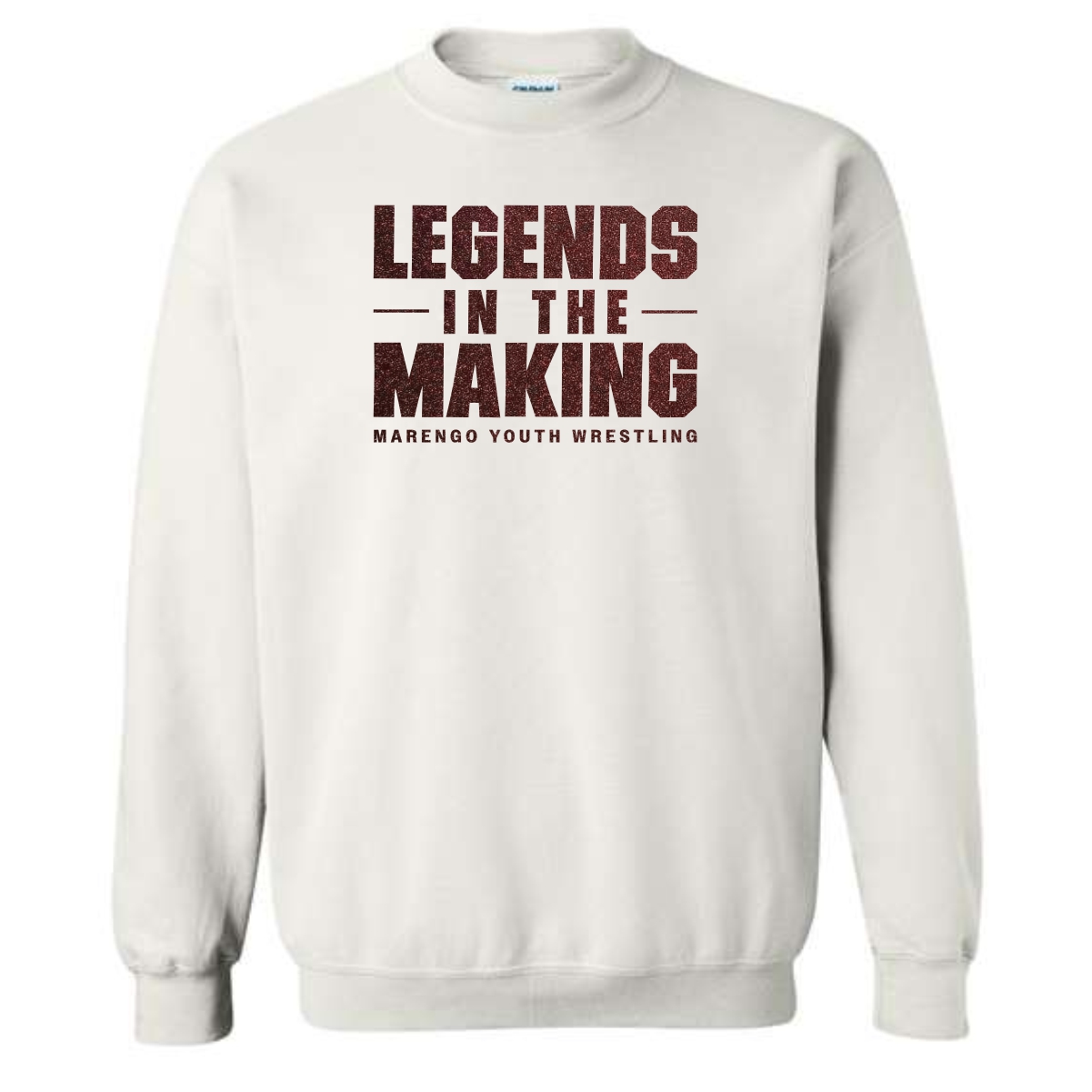 Marengo Youth Wrestling Adult & Youth Crewneck Sweatshirt with Glitter Vinyl - Image 5