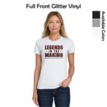 Marengo Youth Wrestling Ladies T-Shirt with Glitter Vinyl